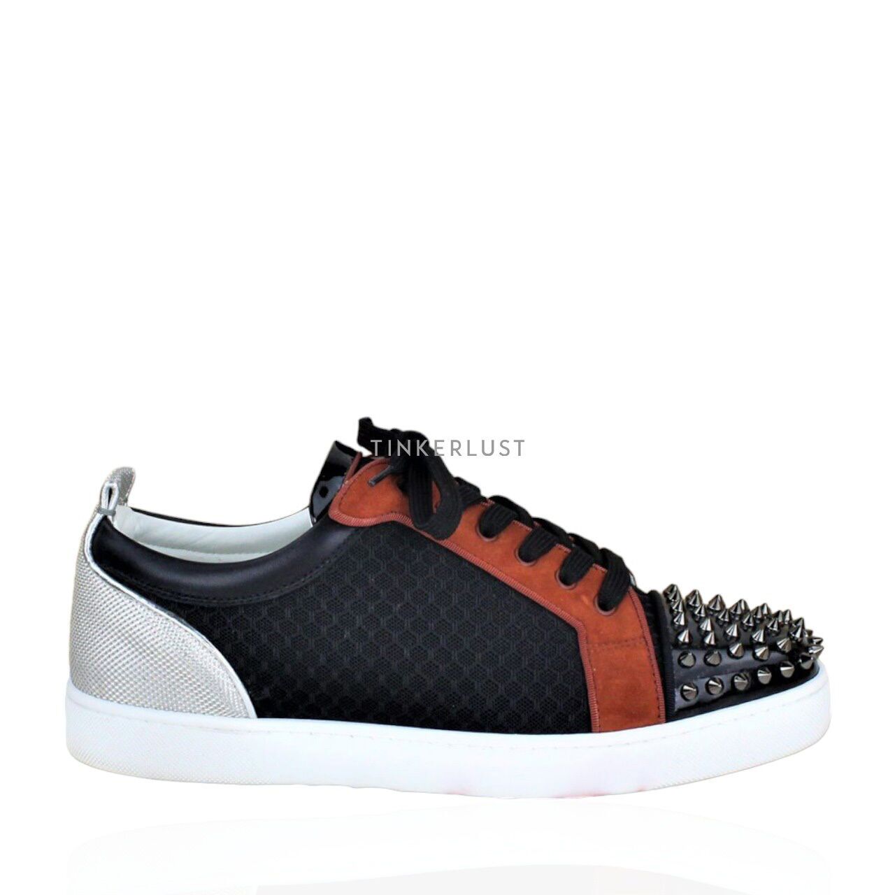 Orange christian outlet louboutin sneakers